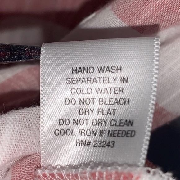 New York & Co. Blouse Striped Red White Shirt 100% Cotton Button Down Medium - Picture 5 of 9